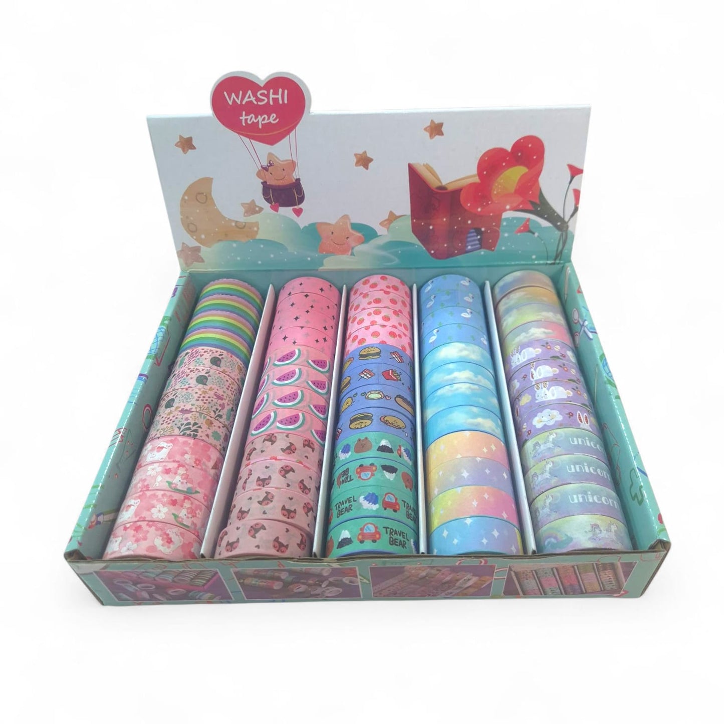 Caja Cintas Washi Surtido x60 Unds