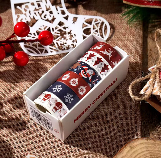 Caja Cintas Washi Navideñas x6 Unds