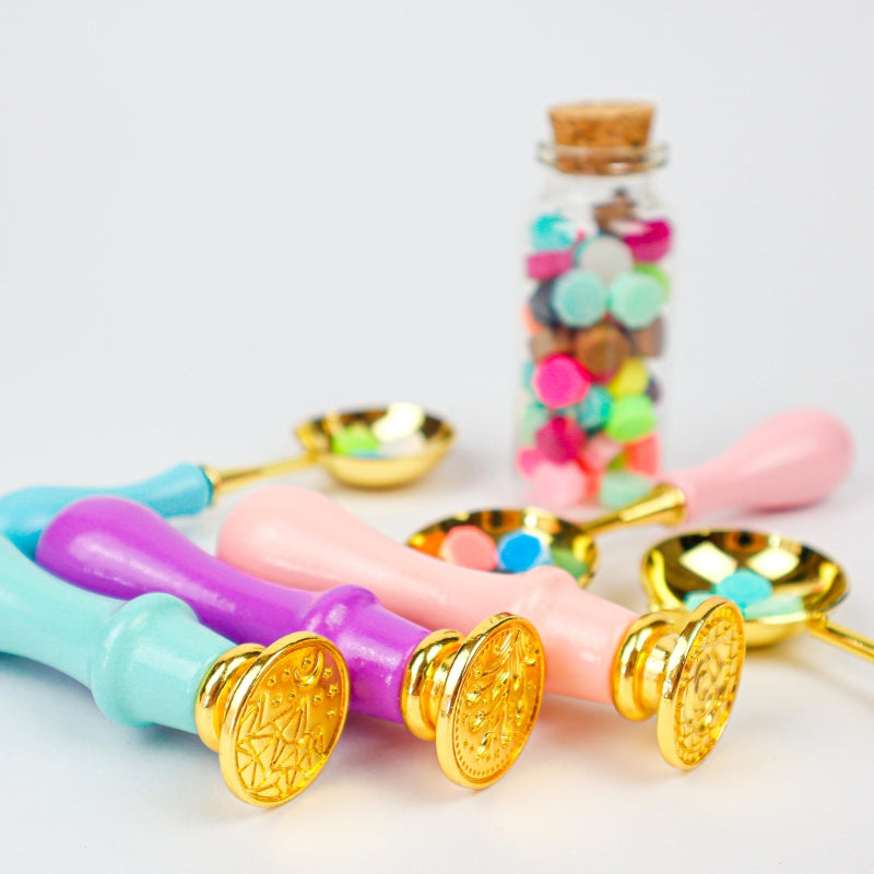 Set de Sellos de Lacre Color Pastel