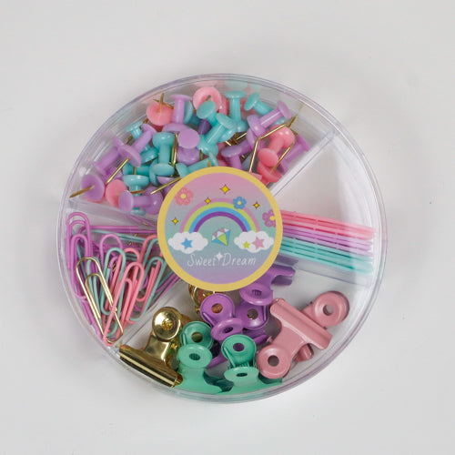 Set de Pins & Clips Arcoiris Grande