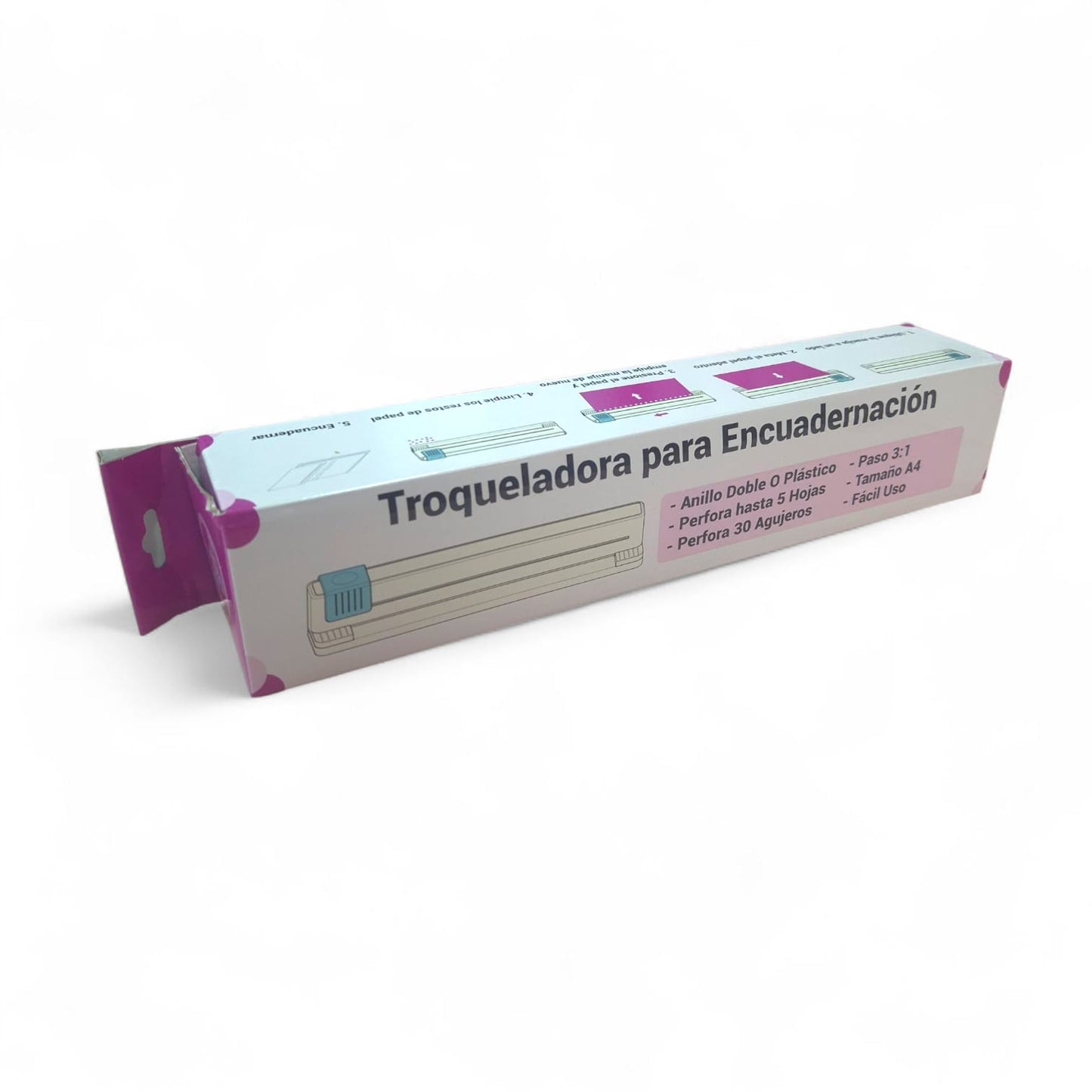 Troqueladora Encuadernación Anillo Plástico